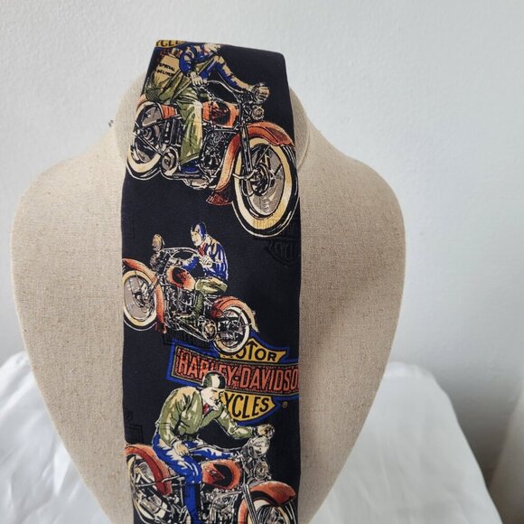 Ralph Martin Harley-Davidson 100% Silk Men’s Necktie (Off. Licensed USA Product) - Picture 4 of 7